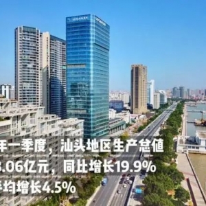 汕头:一季度,19.9%↑