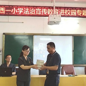 我院西胪法庭开展送民法典进校园活动