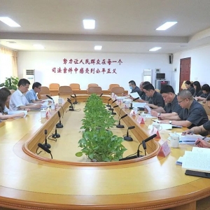 汕头中院党组书记、院长施适带队到我院检查督导队伍教育整顿查纠整...
