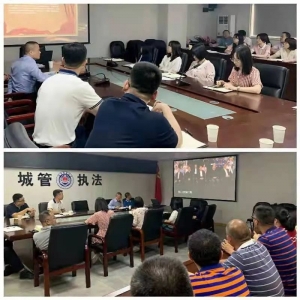 致敬时代楷模 凝聚奋进能量——龙湖区城管局组织收看“时代楷模”彭...
