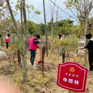 潮阳区妇联开展“同植幸福树 共建绿美家”义务植树活动