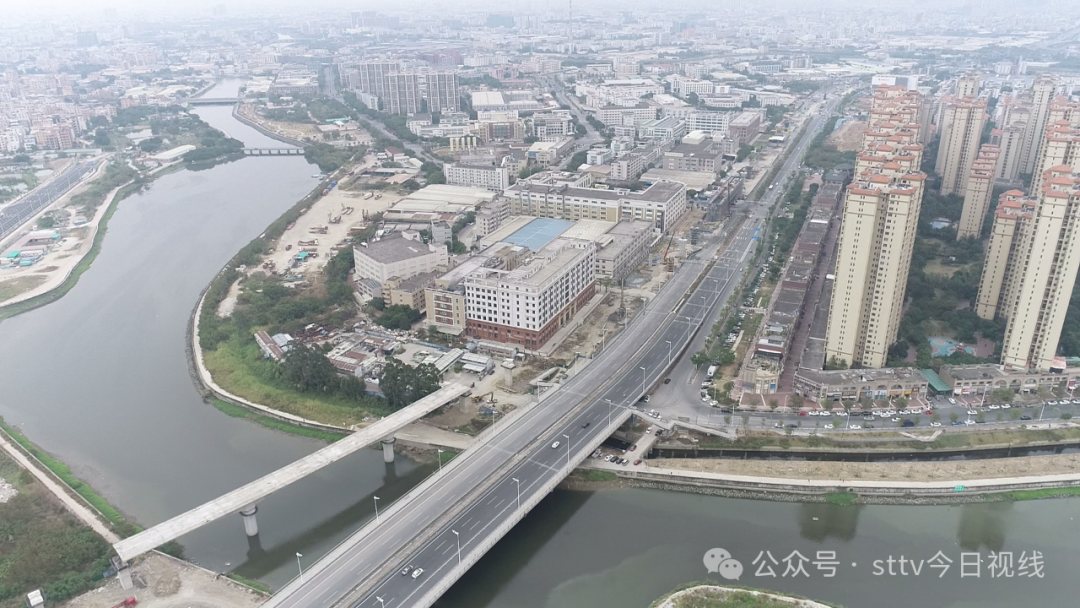 大港河桥及两市政道路今通车