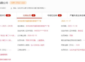 汕头有家房地产公司，因发违规广告才被罚300元！
