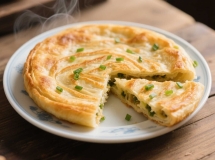 茶油葱油饼：层次丰富的酥脆美味