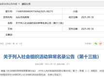 一次性12家！汕头2家社会组织被吊销登记证书