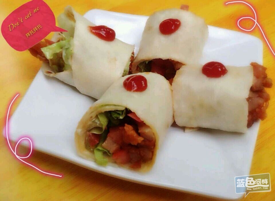 鲜蔬鸡肉卷