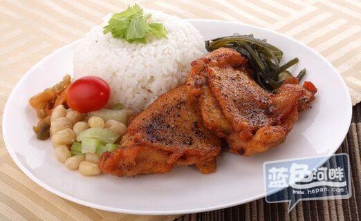 鸡扒饭一份12元