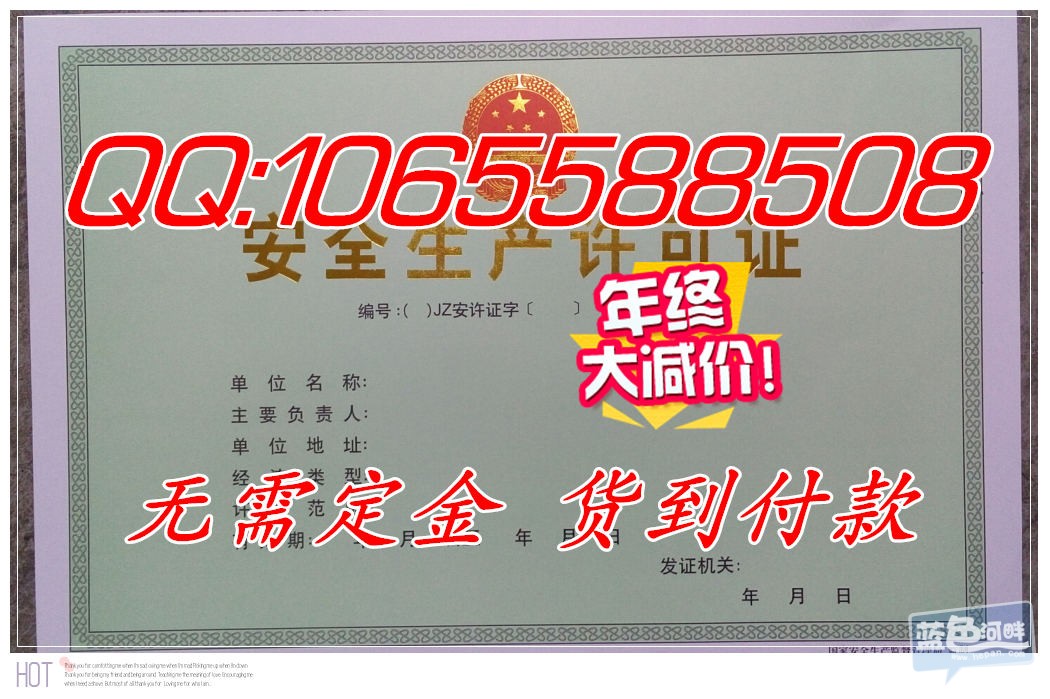安全生产许可证样本