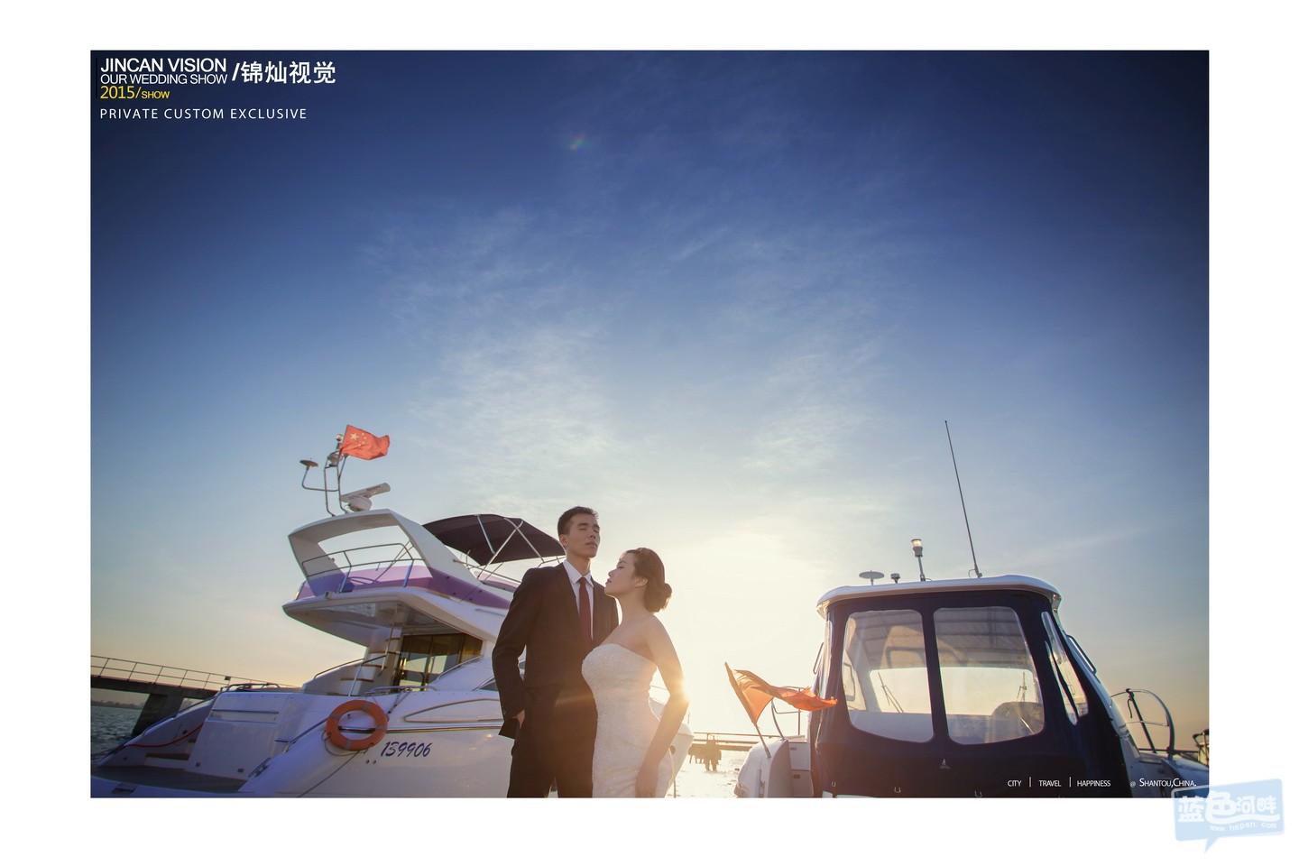 汕头游艇婚纱摄影 