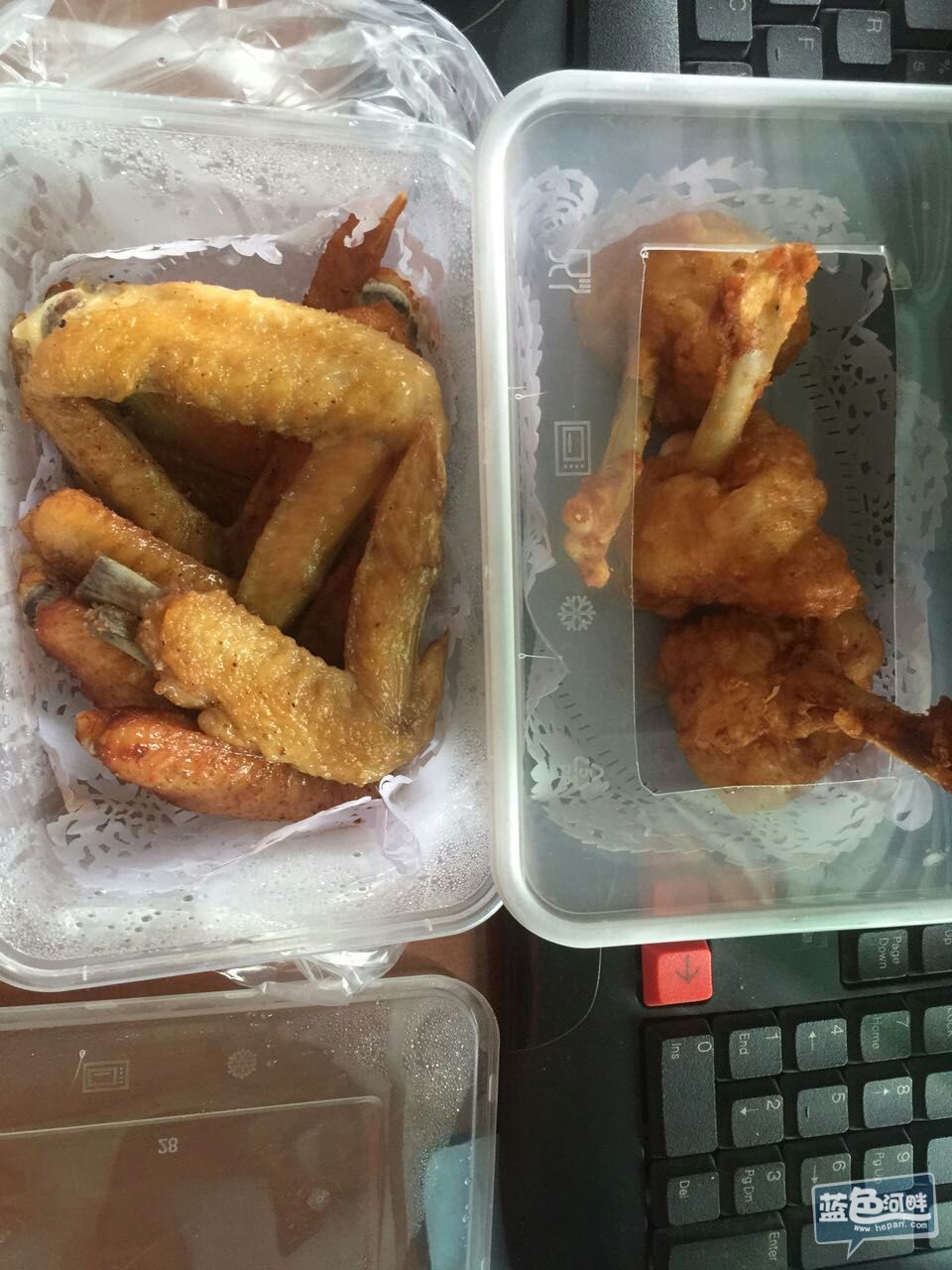 都是新鲜鸡翅