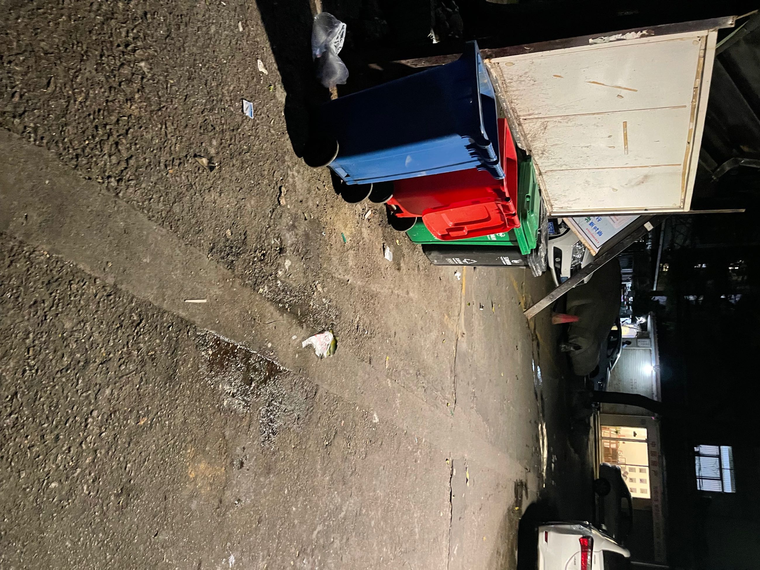 黄岗路9号垃圾收集点摆放在车辆出入通道妨碍车辆通过，蚊虫滋生臭，遇到火灾消防车都无法通过到时谁负责。