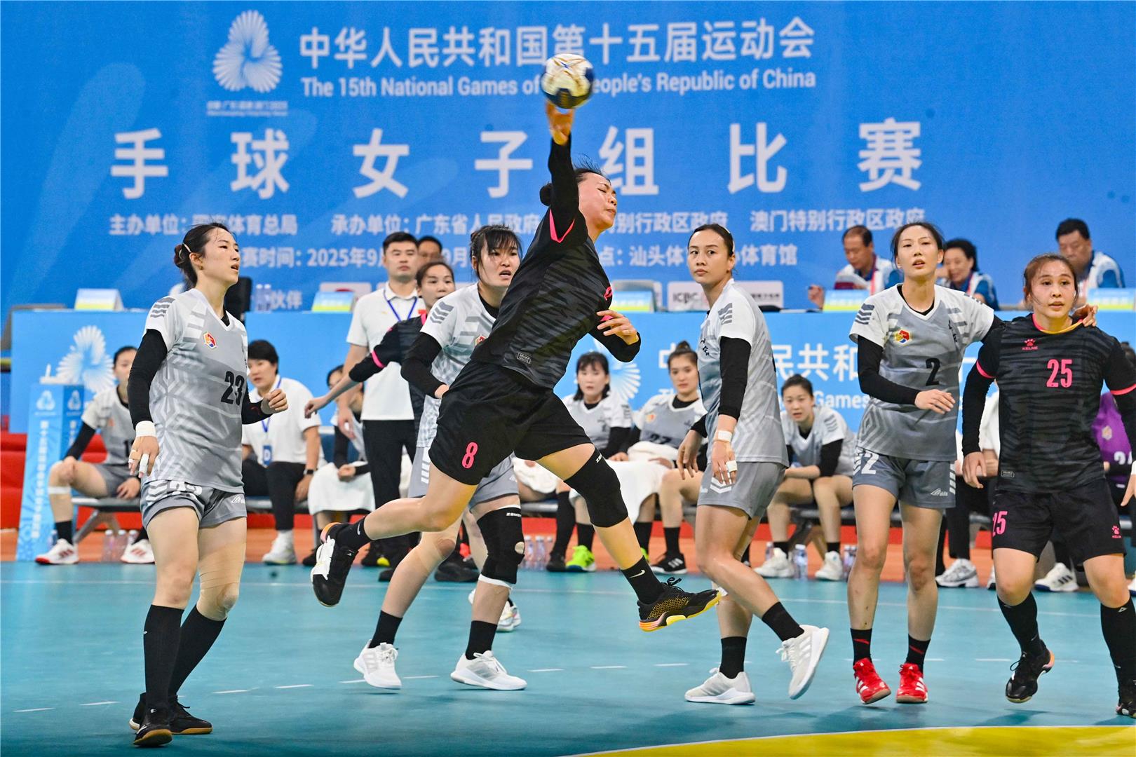 十五运会手球女子组比赛参赛球队全部亮相
